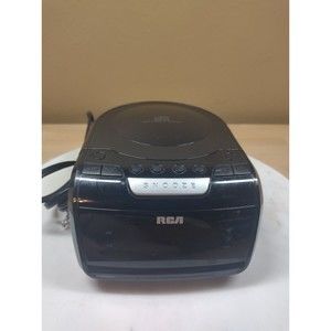 RCA Digital AM/FM CD Player Clock Radio Red LED Display RP5605-B